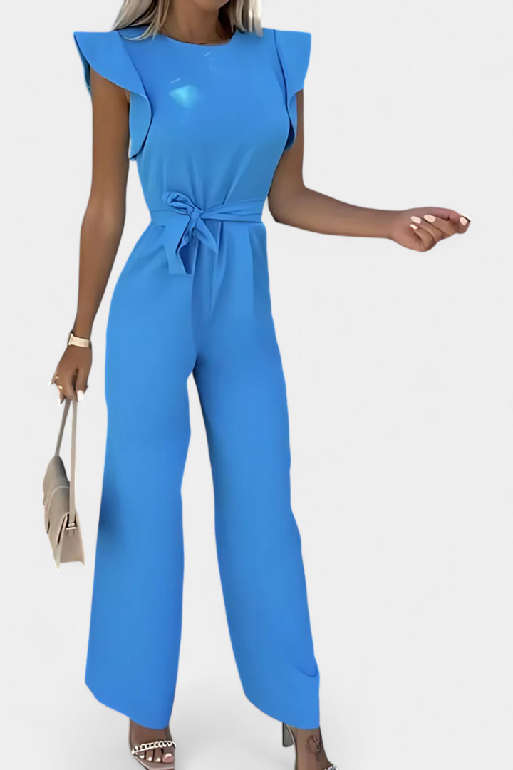 Shalonda | Elegantní kombinéza bez rukávů s páskem