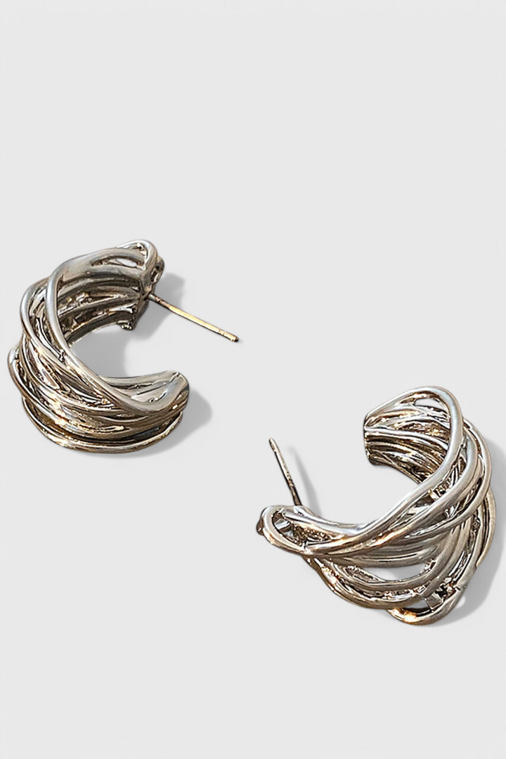 C tvarové náušnice