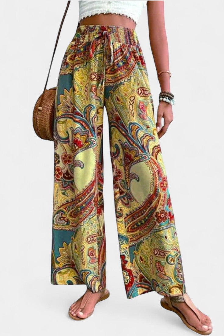 Vitoria | Široké nohavice letní kalhoty