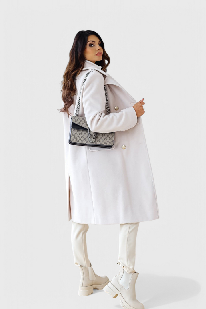 Isabel - Vlněný Klasický Kabát