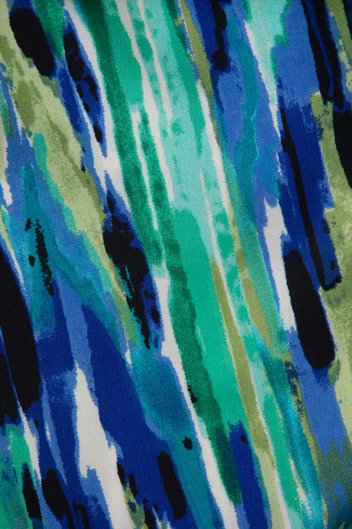 Inna | Kalhoty s vysokým pasem a mramorovým vzorem