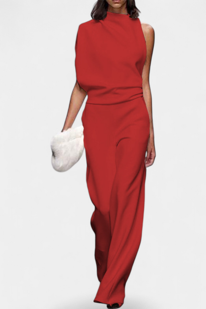 Etta | Asymetrický overal s volnými nohavicemi