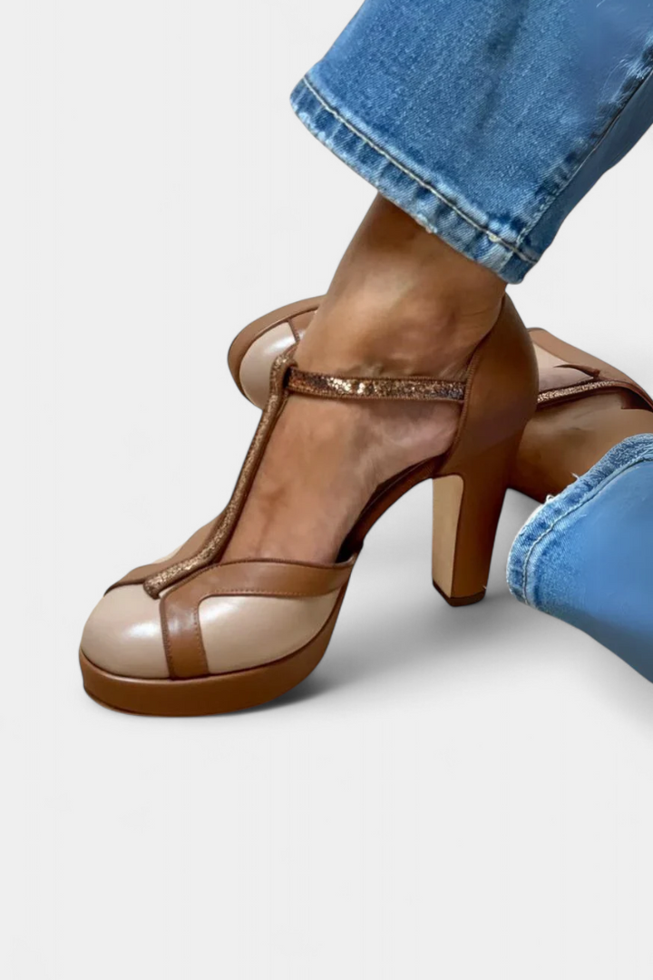 Helena - Elegantní Podpatky s Vintage Šarmem