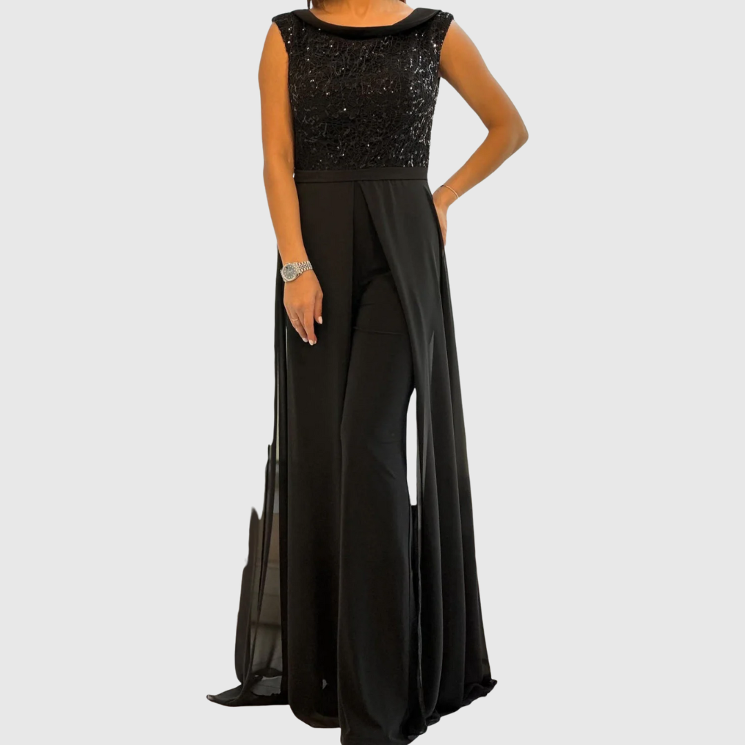 Zoraida Quinn | Stylový bezrukávový overalový šaty