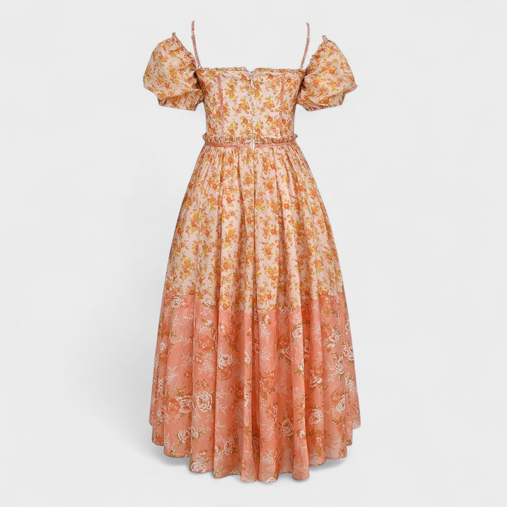 Valentina Květinové Šaty Korálové