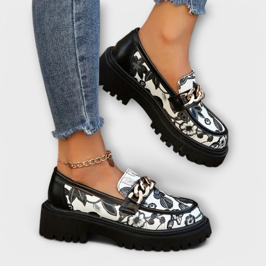 Sandra - Retro Klasické Mokasíny se Stylem