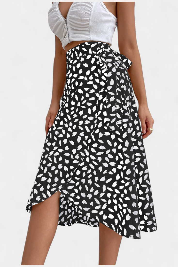 Cami | Boho styl obtočené sukně s asymetrickým vzorem