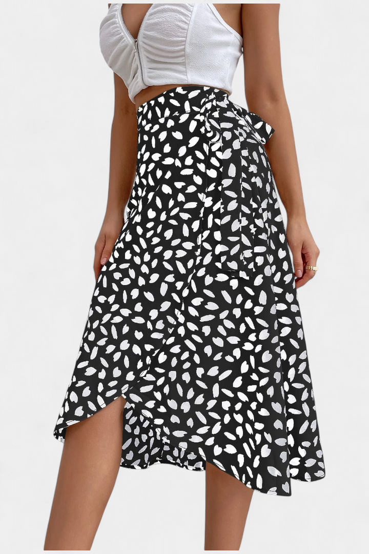 Cami | Boho styl obtočené sukně s asymetrickým vzorem