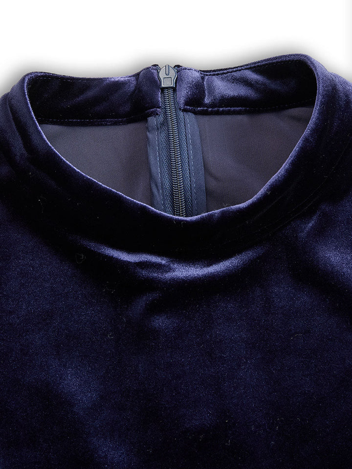 Sibella | Námořnické midi šaty s dlouhým rukávem