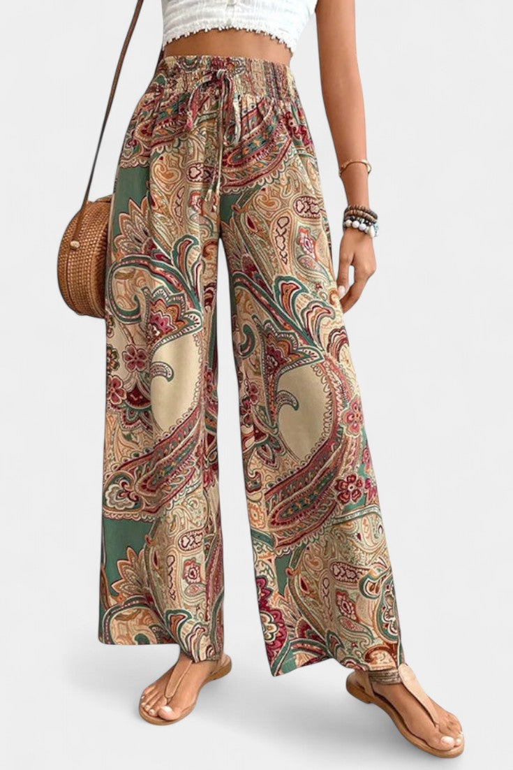 Vitoria | Široké nohavice letní kalhoty