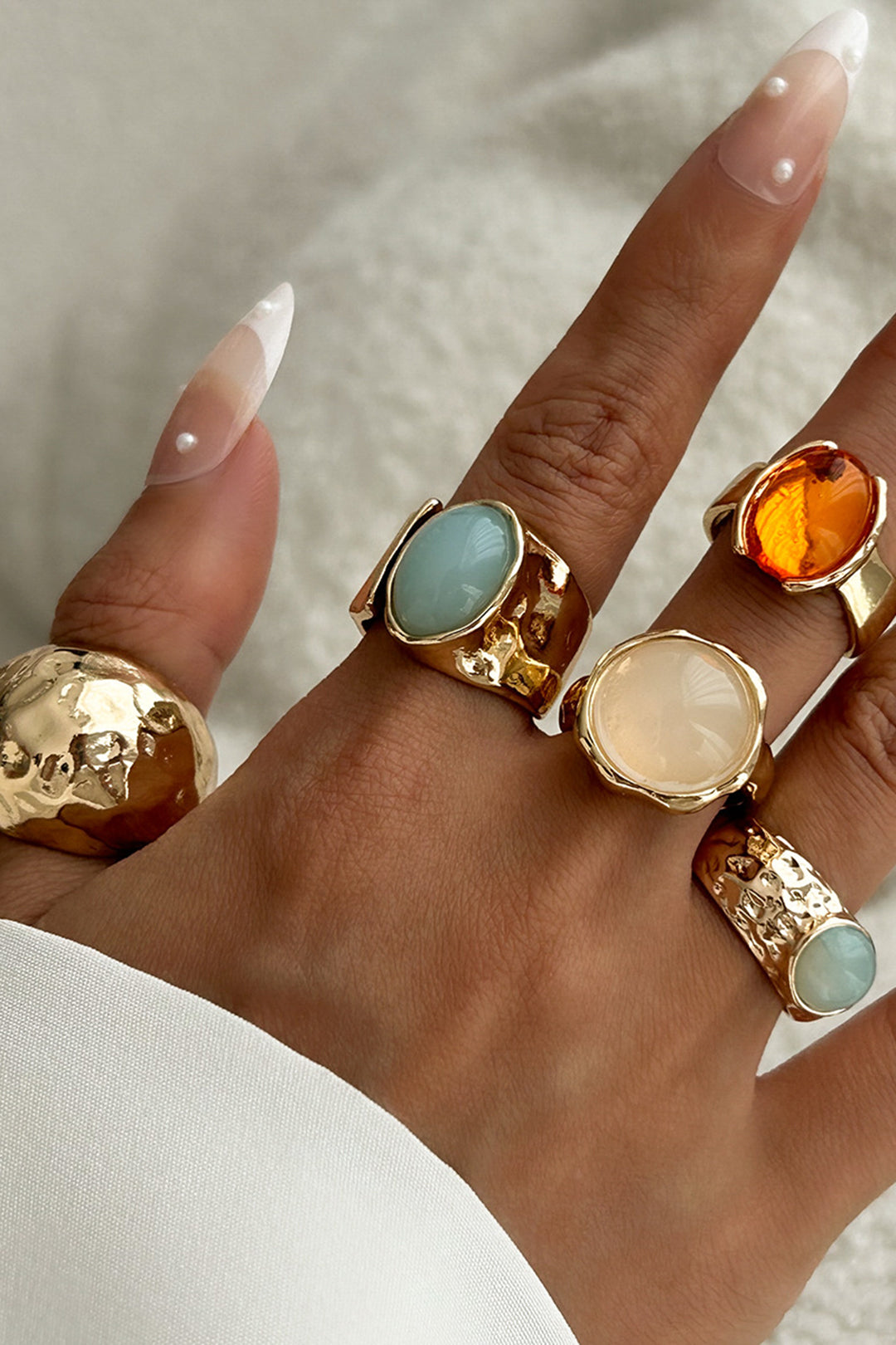 Otevřený prstenový set se strass