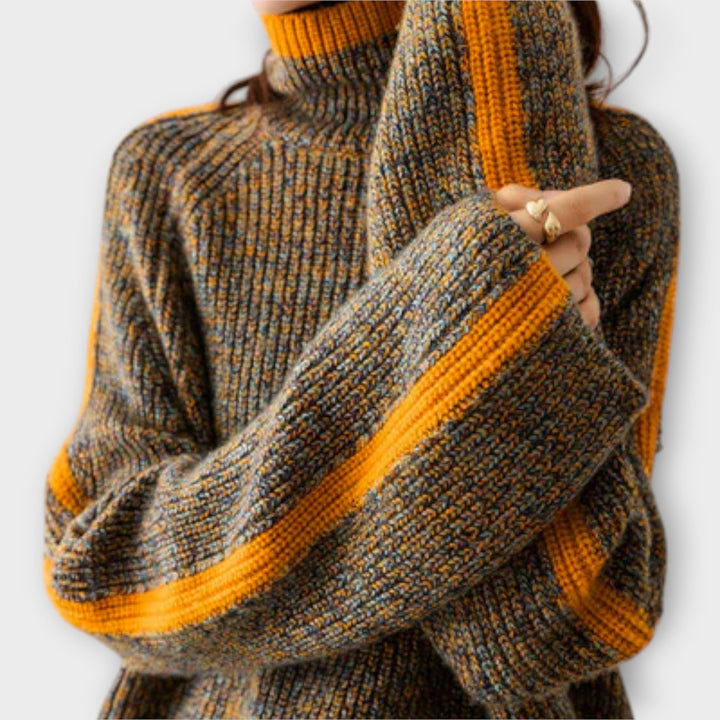 Breseis - Vintage Roll Collar Svetr