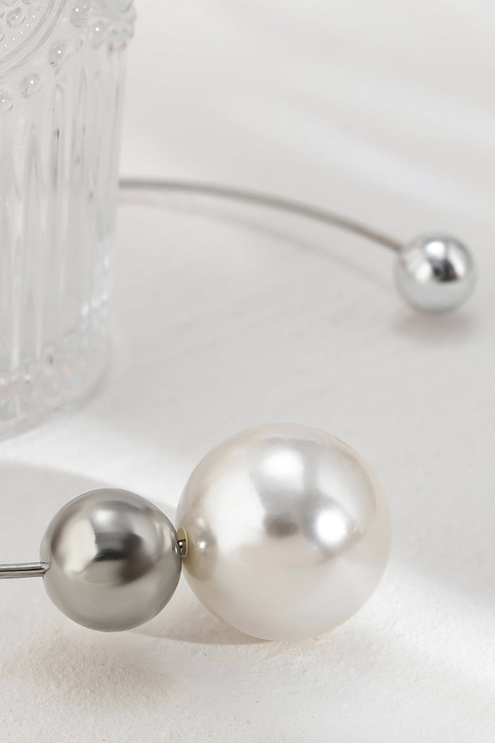 Náhrdelník z kovových perel