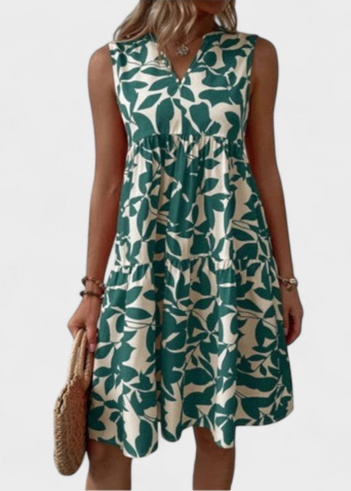 Sofija – Letní Šaty s Květinovým Vzorem A Linie