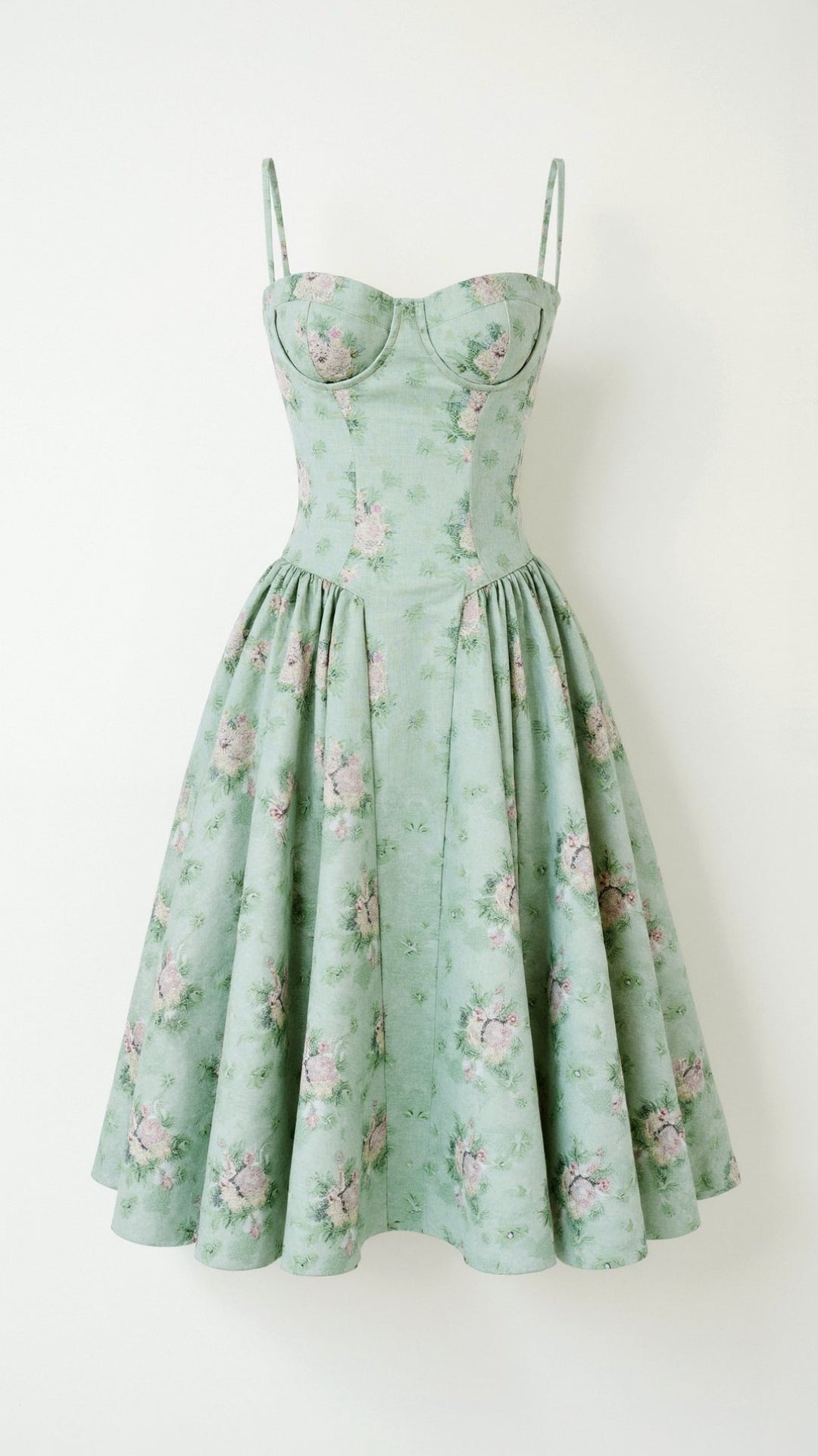 Odette Elegancia | Midi šaty se strukturovaným korzetem