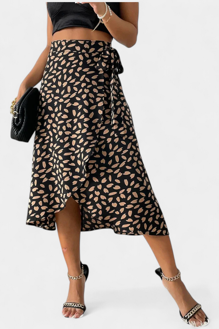Cami | Boho styl obtočené sukně s asymetrickým vzorem