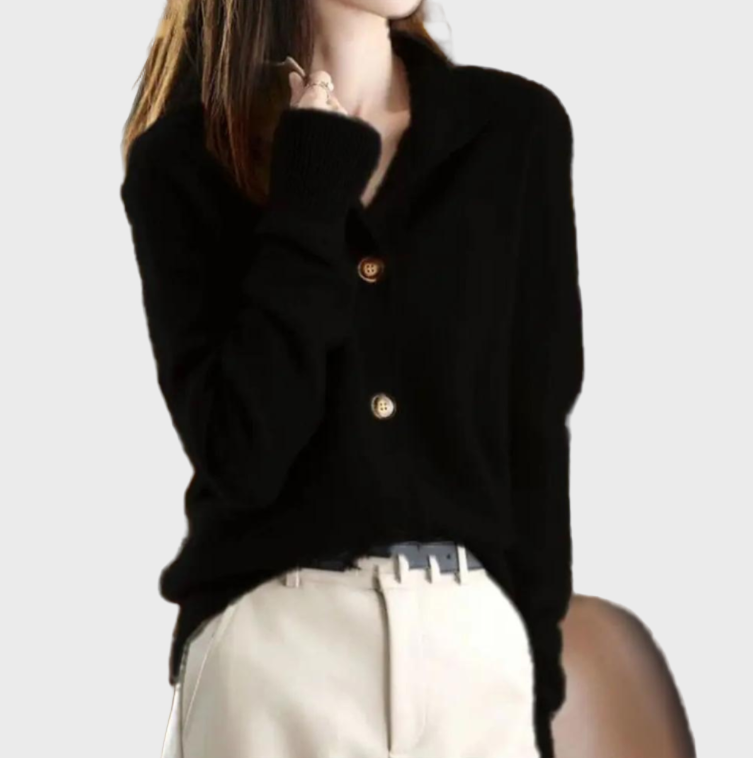 Elegantní a Pohodlný Pletený Žaket