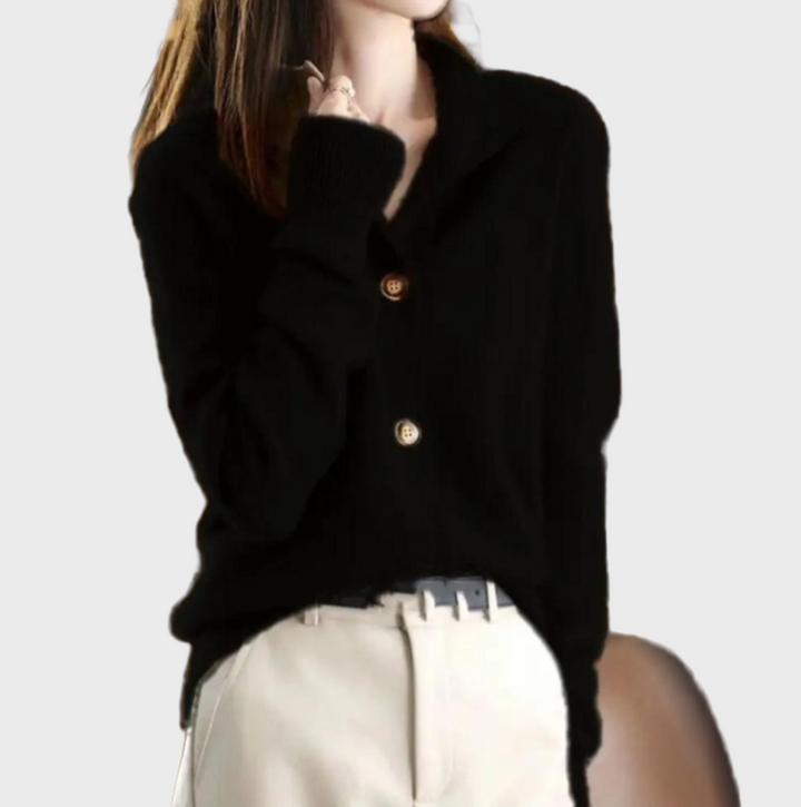 Elegantní a Pohodlný Pletený Žaket