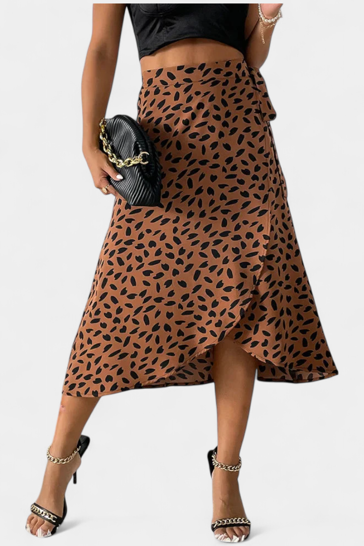 Cami | Boho styl obtočené sukně s asymetrickým vzorem