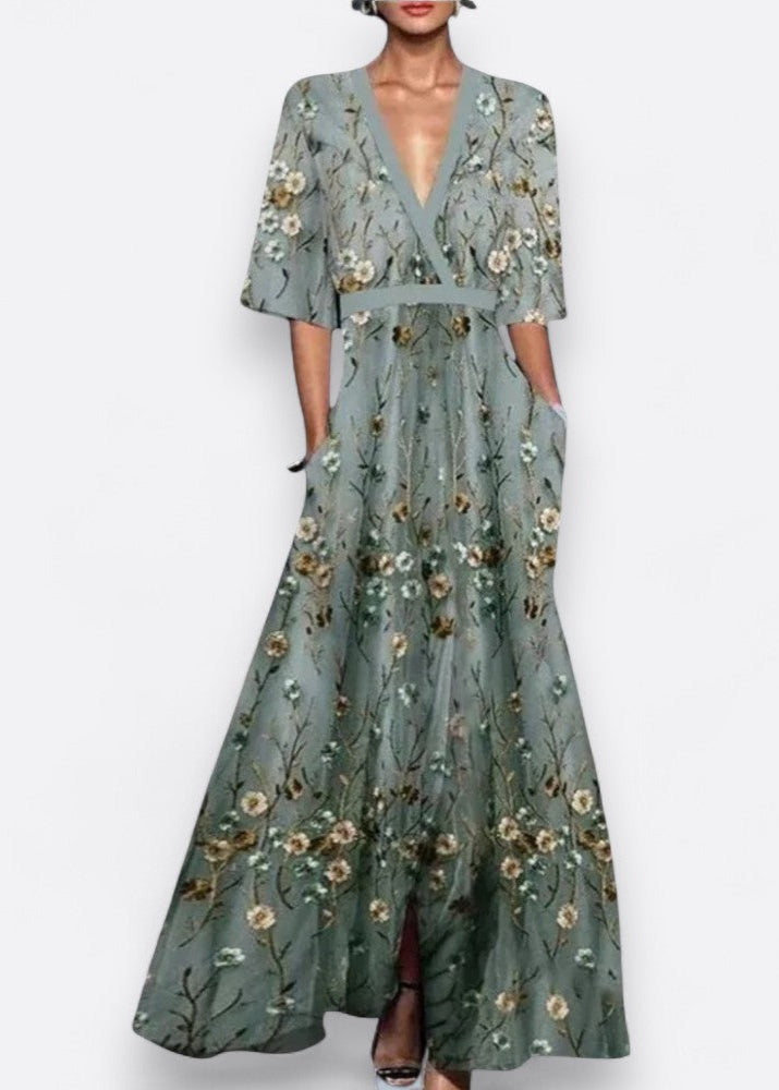 Romi | Elegantní maxi květinové šaty