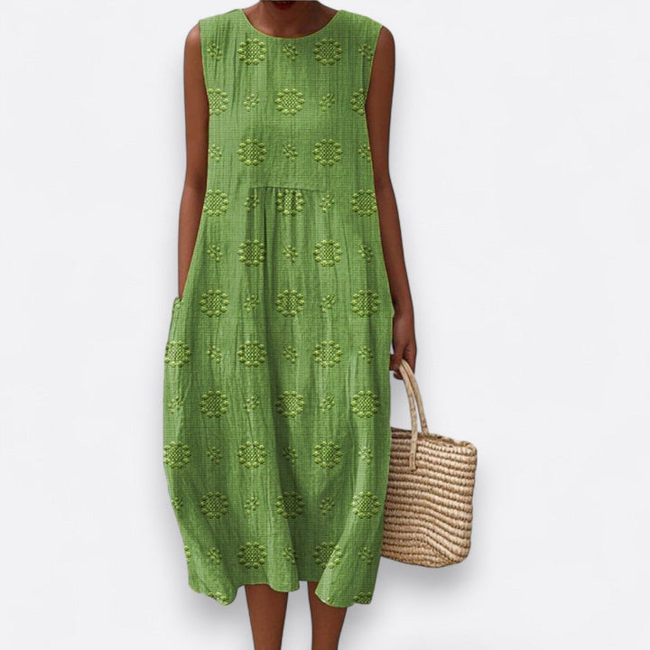 Franca | Bavlněné šaty bez rukávů s kapsami