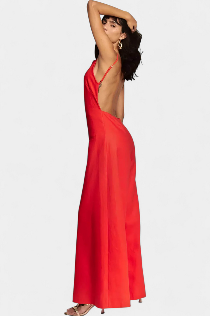 Belén | Dámský halter styl overal s širokými nohavicemi Radiante