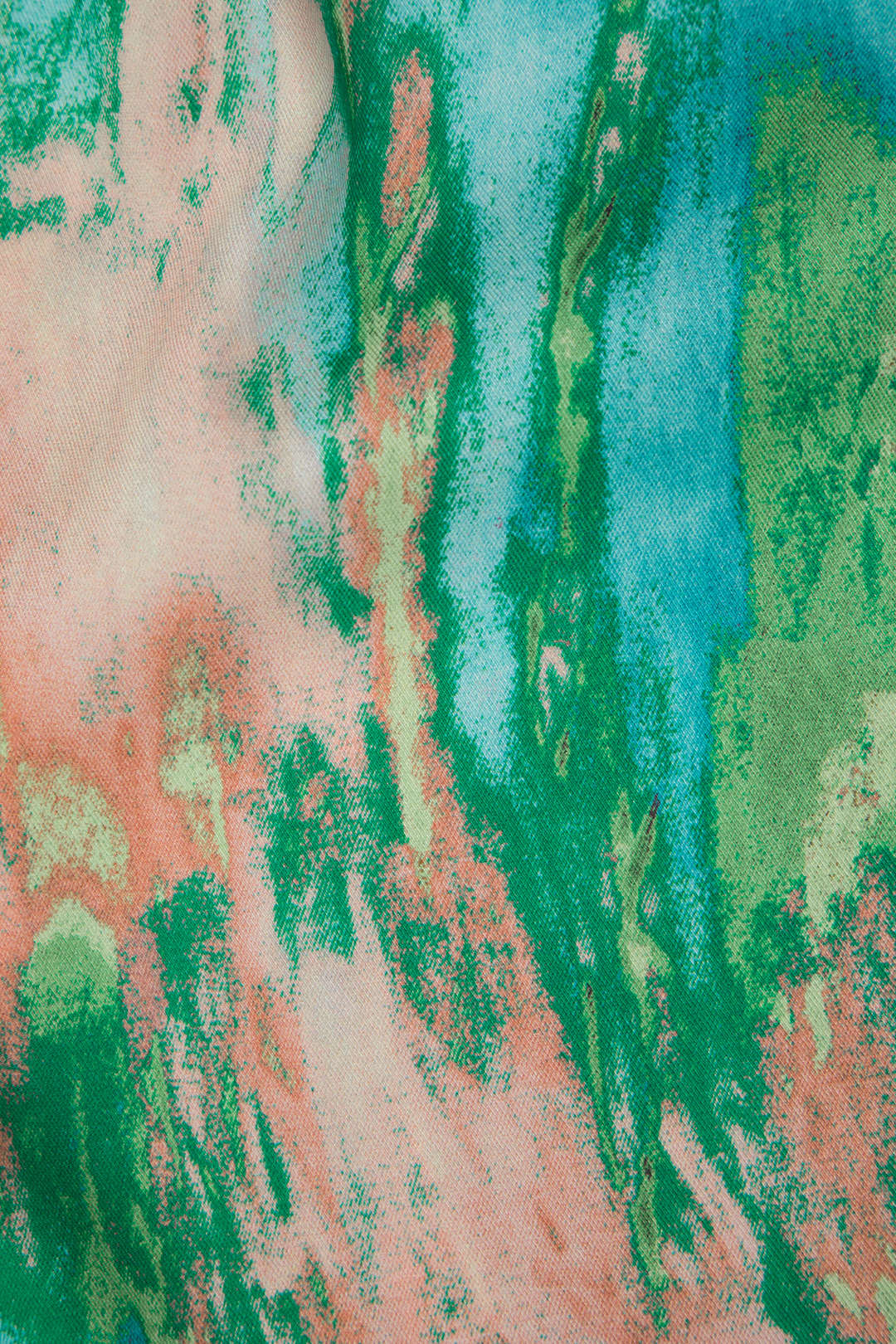 Inna | Kalhoty s vysokým pasem a mramorovým vzorem