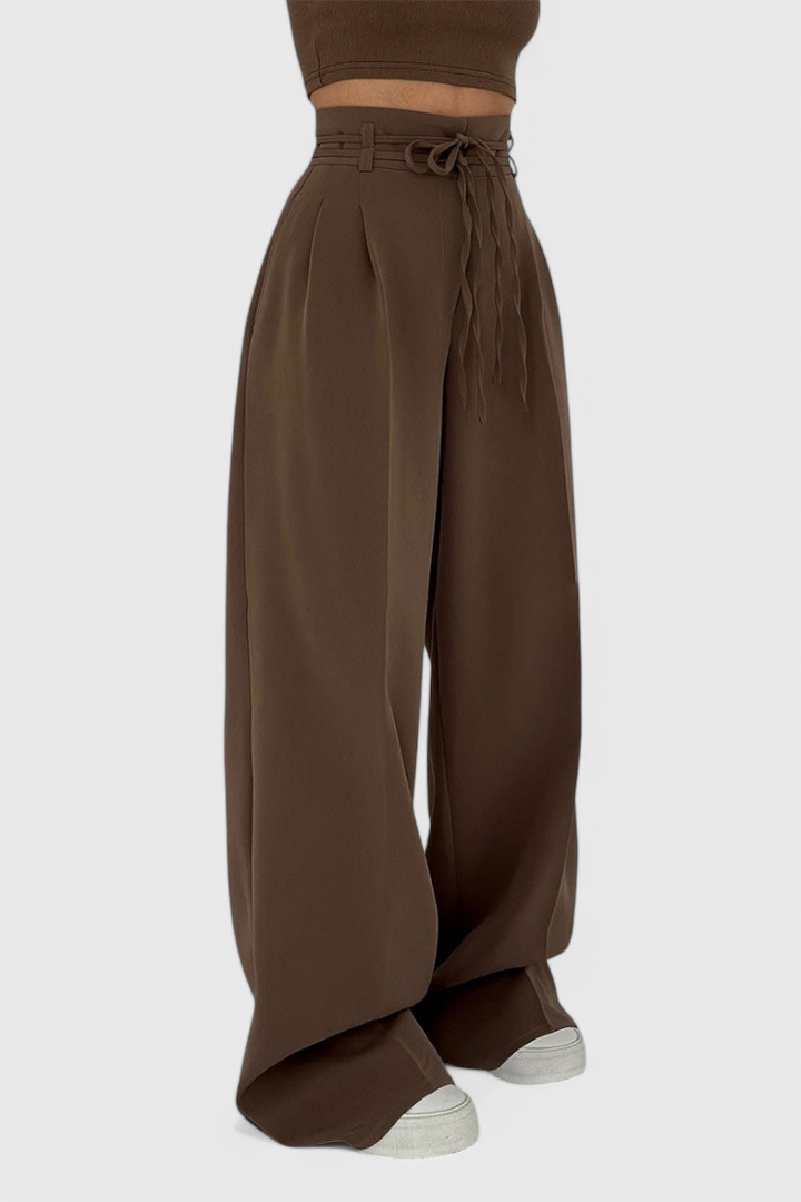 Sophie | Široké kalhoty s tkaničkami