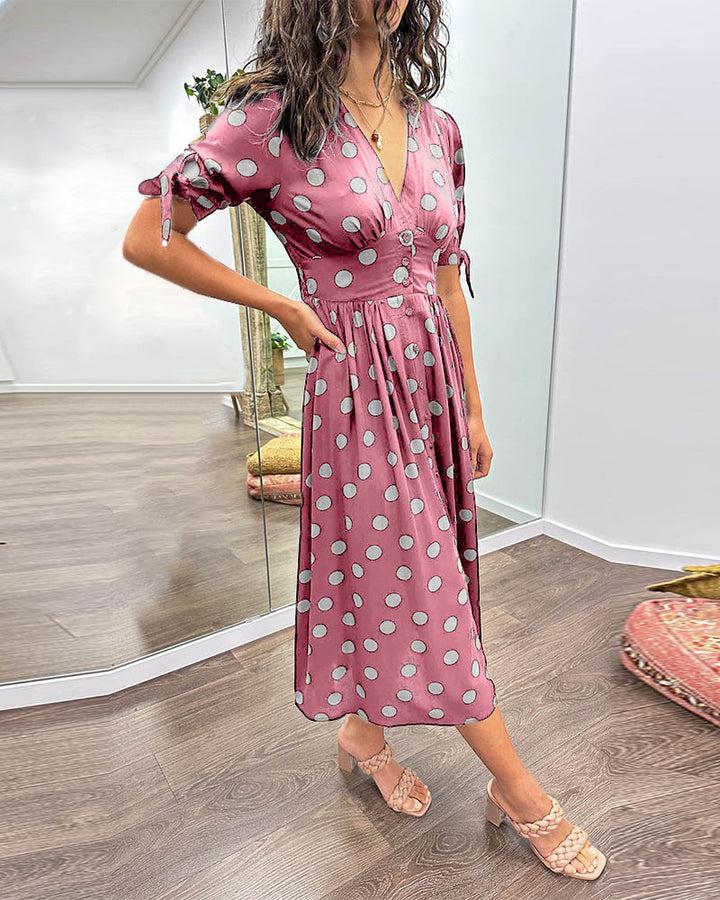 Monika | Elegantní Šaty S Puntíky