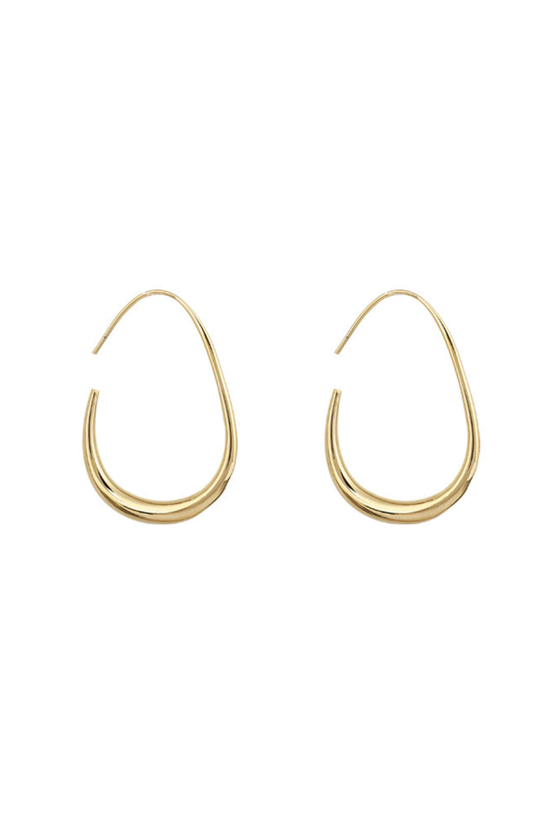 Kovové Oválné Náušnice