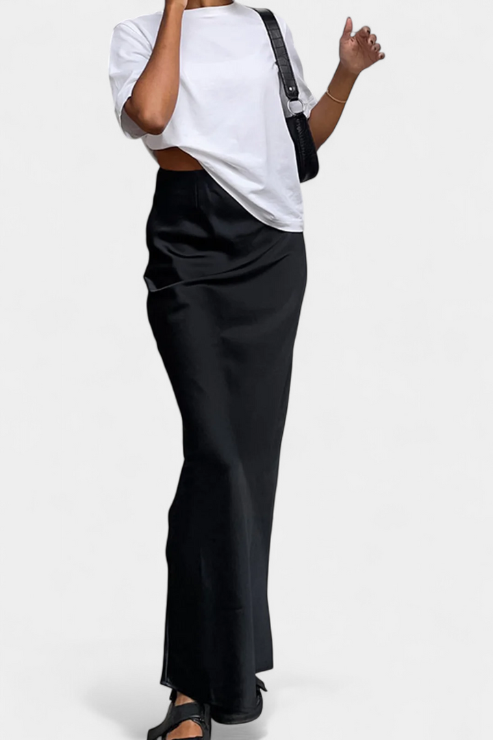 Fable | Maxi utilitární sukně s hladkým designem a vytříbeným stylem