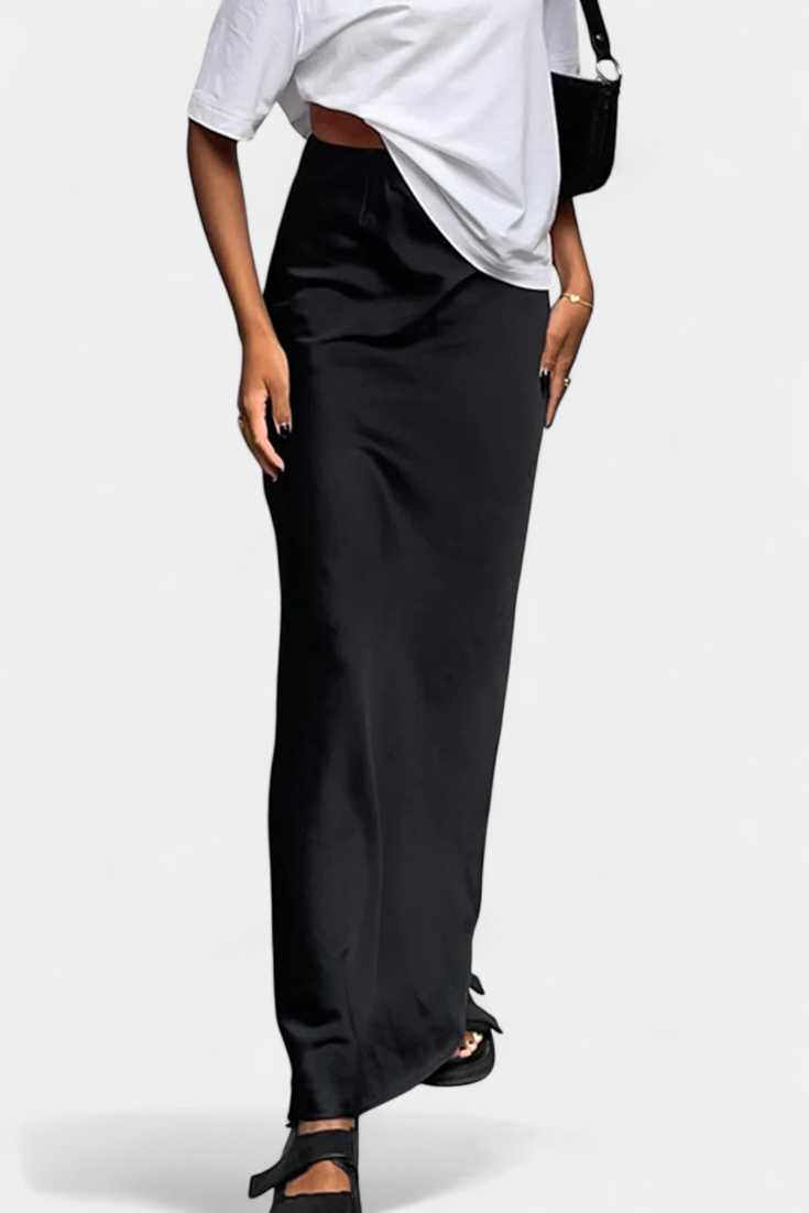 Fable | Maxi utilitární sukně s hladkým designem a vytříbeným stylem