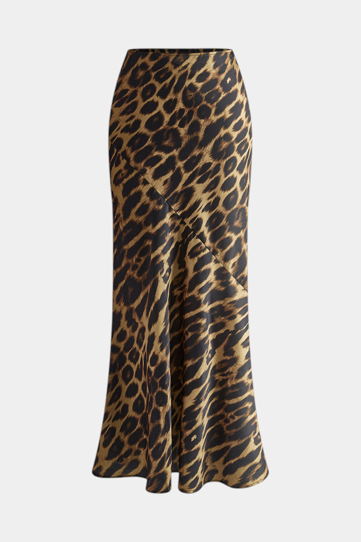 Elena | Maxi Slim sukně s leopardím vzorem
