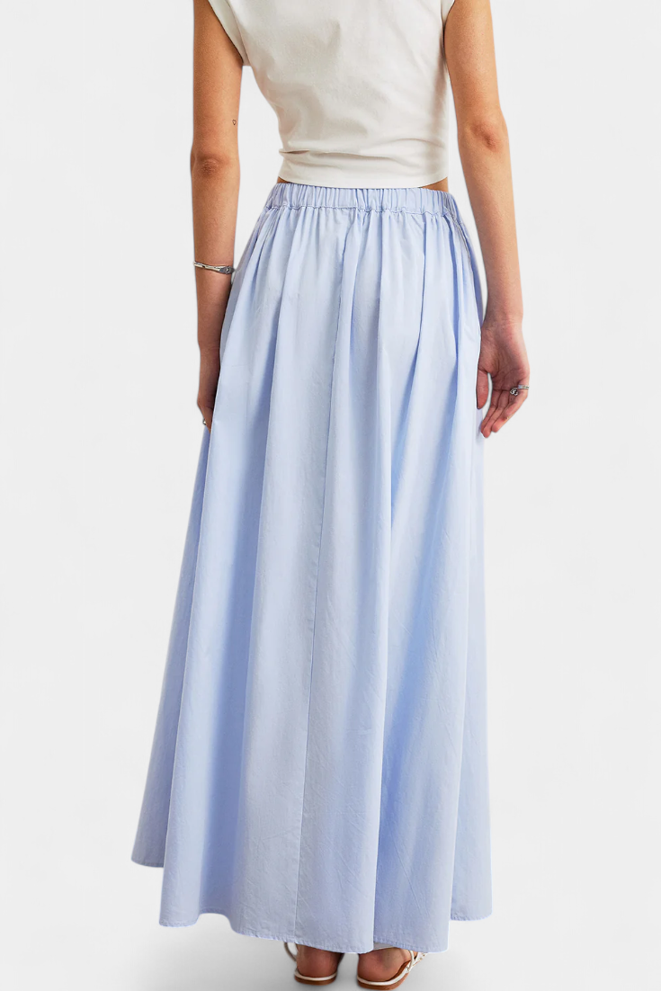 Yora | A-liniové bavlněné sukně s elastickým pasem a kapsami