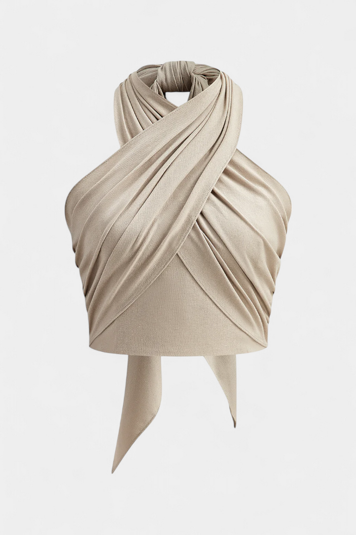 Karmena | Top Krustots bez Muguras s Mezglem a Haltera Stylu