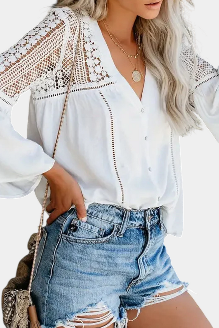 Esperanza | Krajková blůza Sunwoven