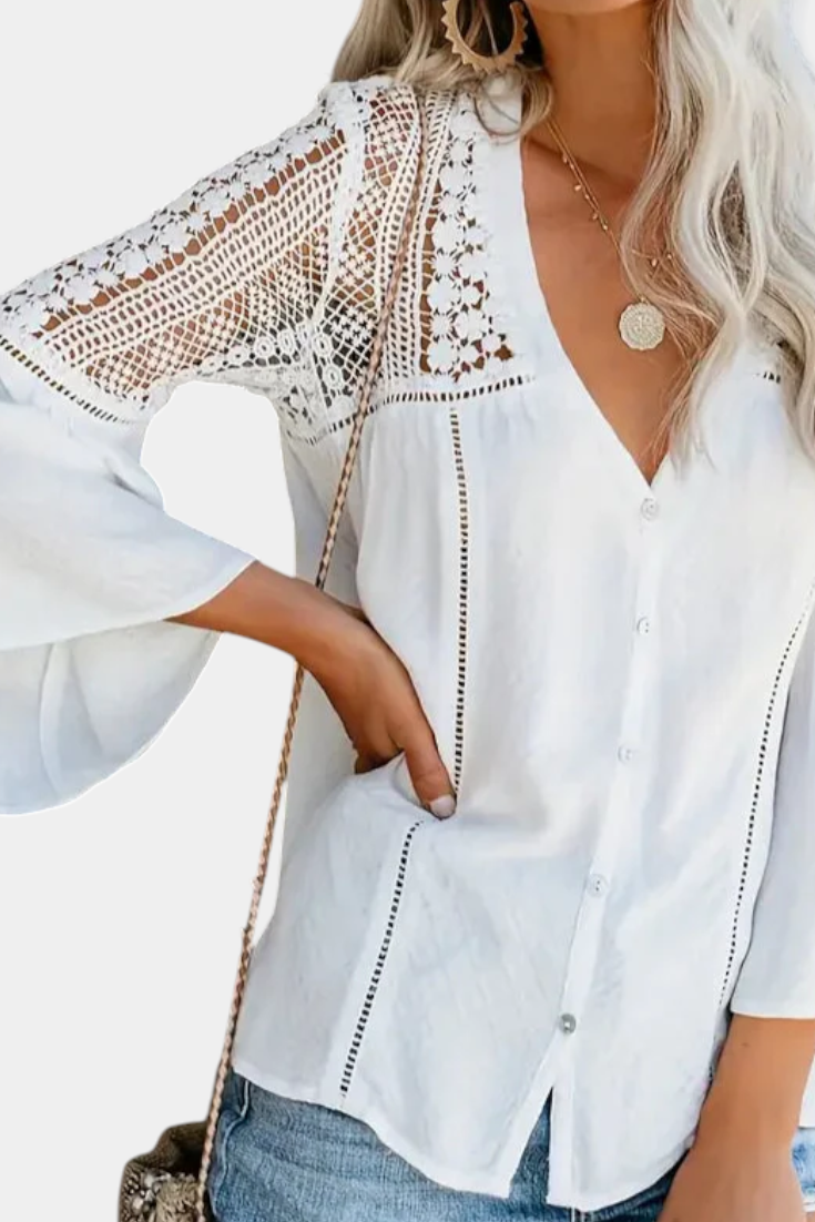 Esperanza | Krajková blůza Sunwoven