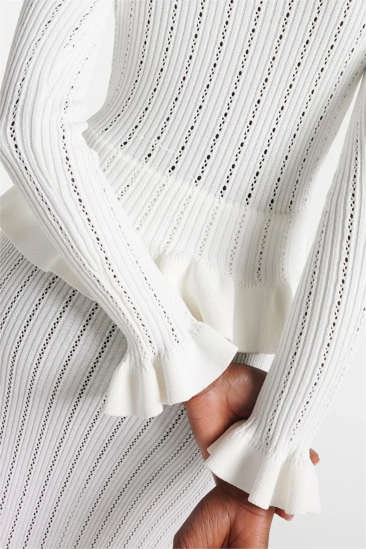 Prudence | Sada pletených midi šatů s knoflíky