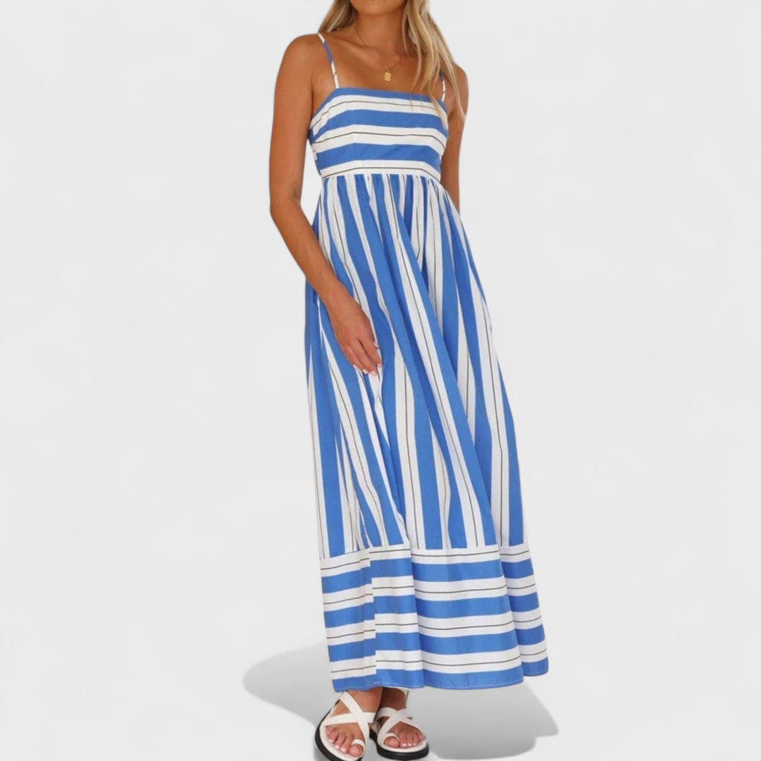 Isabel - Dlouhé šaty s pruhy