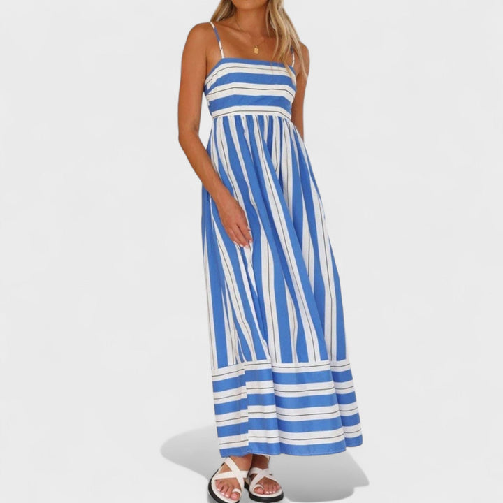 Isabel - Dlouhé šaty s pruhy