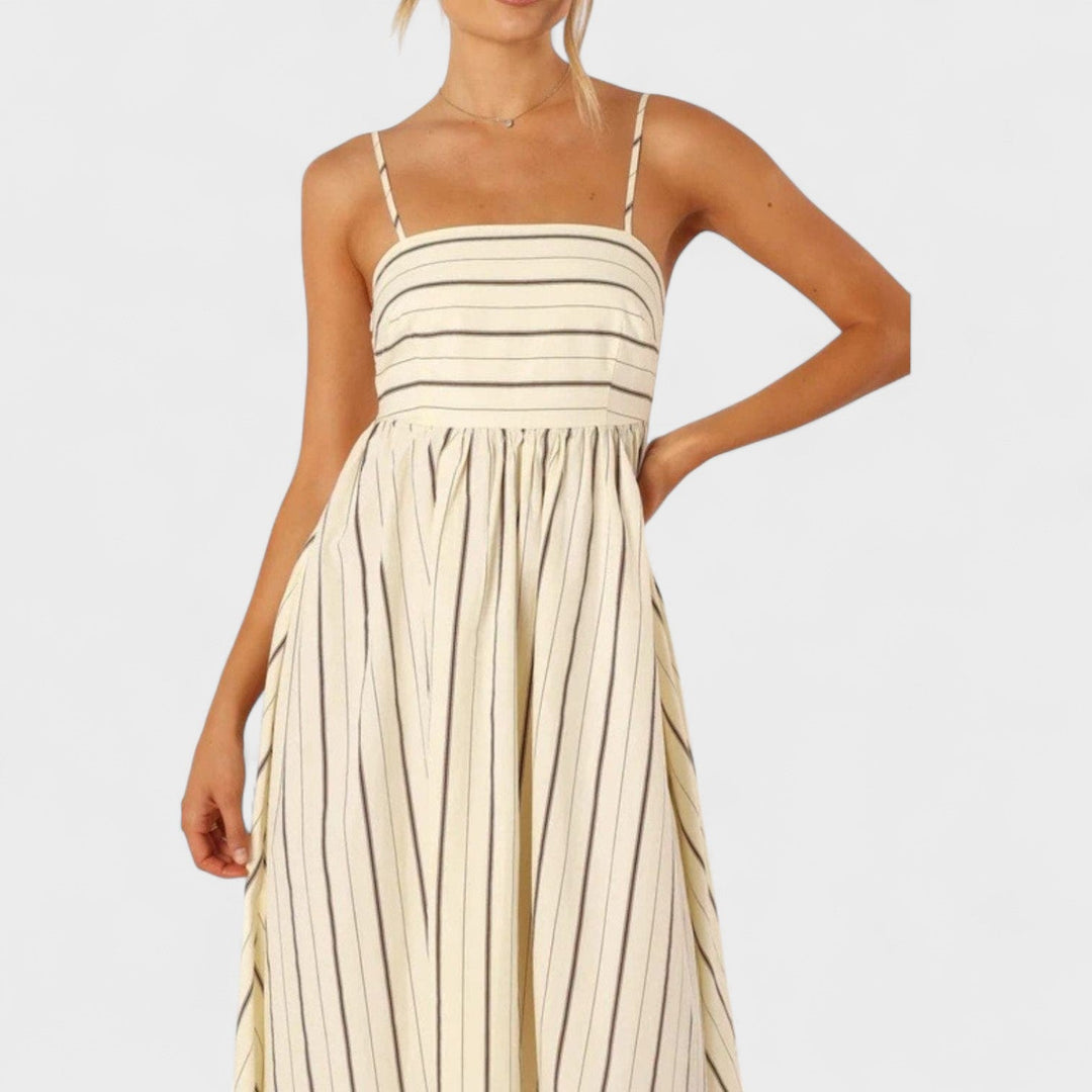 Isabel - Dlouhé šaty s pruhy