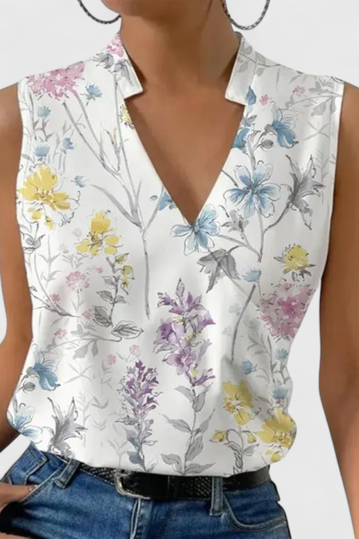 Maria | Letní Top s V výstřihem