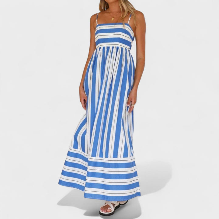 Isabel - Dlouhé šaty s pruhy