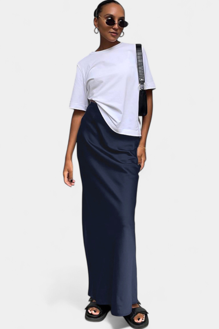 Fable | Maxi utilitární sukně s hladkým designem a vytříbeným stylem