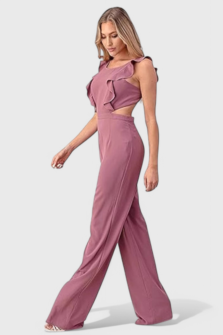 Chantal | Dámský overal s výstřihem a volány