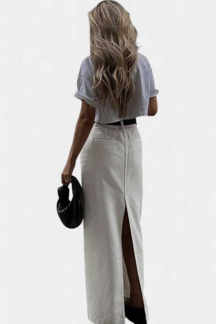 Yenifer | Maxi sukně s pařížským rozparkem