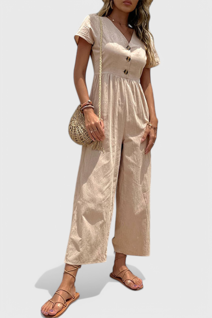 Kamila | Dámský overal s knoflíky vpředu