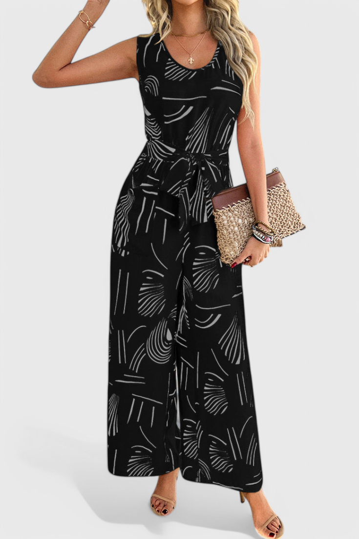 Riley | Bez Rukávů Lněný Overal