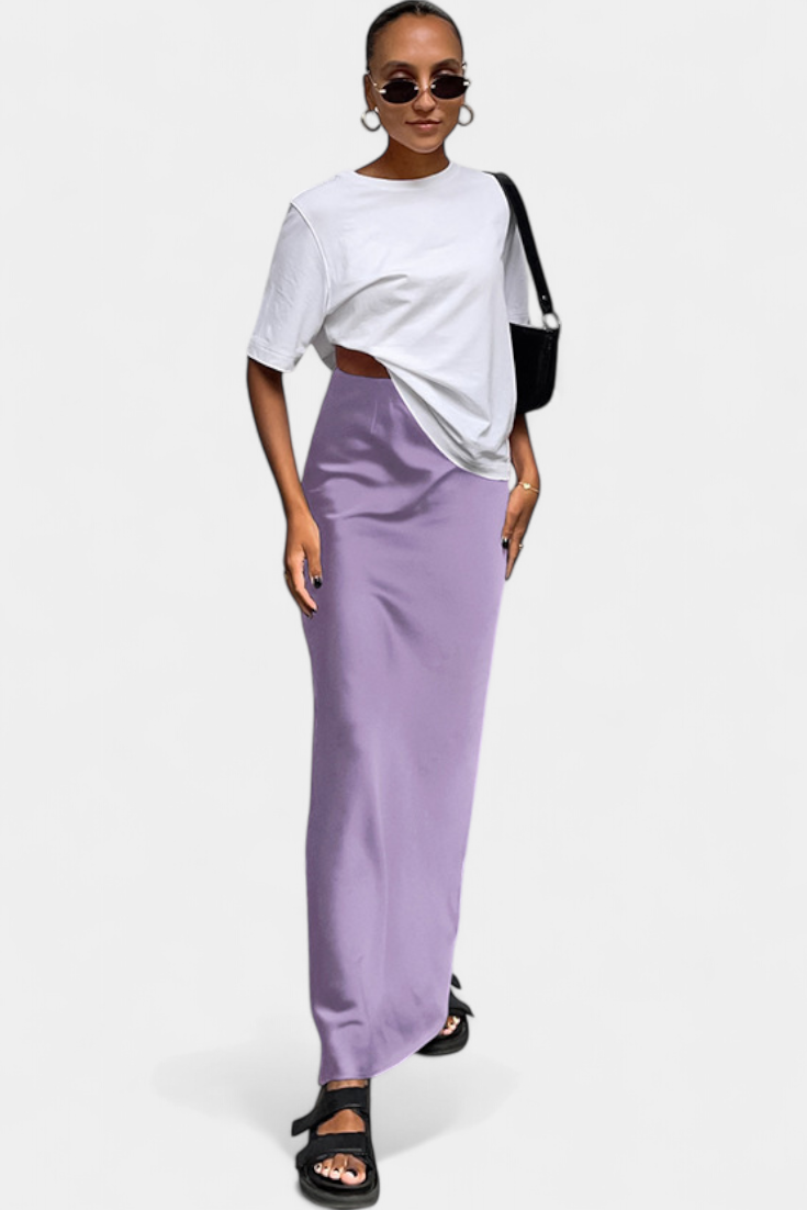 Fable | Maxi utilitární sukně s hladkým designem a vytříbeným stylem