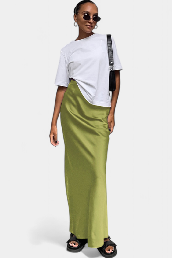 Fable | Maxi utilitární sukně s hladkým designem a vytříbeným stylem